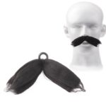 Fiesta de disfraces Cosplay estilo árabe barba / bigote falso (negro) - Imagen 2