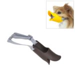Bozal de silicona con forma de boca de pato lindo para perro mascota, tamaño: L, L  Coffee