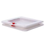 Aleta transparente apta para gatos / perros a pequeña escala, bloqueo universal de 4 vías (blanco) - Imagen 3