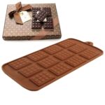 Molde de chocolate de material de silicona de alta calidad 12 piezas