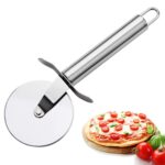 Cuchillo cortador de pizza redondo de acero inoxidable