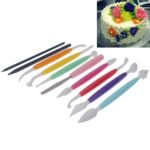 Juego de herramientas para modelar pasteles coloridos 10 en 1
