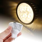 4 LED, Ahorro de Energía, CA/CC 12V, White Light, Warm White Light