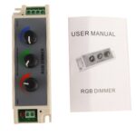 Regulador de atenuación LED RGB de 3 canales para tira de luz LED DC12-24V, corriente de salida: 3A - Imagen 5