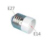 Convertidor adaptador de bombillas de lámpara de luz E14 a E27 (blanco) - Imagen 3