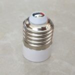 Convertidor adaptador de bombillas de lámpara de luz E14 a E27 (blanco) - Imagen 5