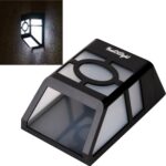 Lámpara de valla LED de 2 luces solares montadas en la pared