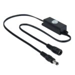 TDL-2024 Conector LED con interruptor de sensor PIR con adaptador DC macho y hembra de 5,5 x 2,1 mm para tira de LED
