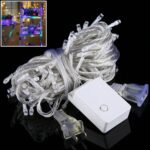 100 LED con junta final y controlador de 8 modos de visualización para fiesta de Navidad, CA 110 V, enchufe de EE. UU., 100 LEDs AC 110V(Colorful Light)