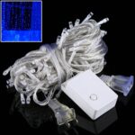 100 LED con junta final y controlador de 8 modos de visualización para fiesta de Navidad, CA 110 V, enchufe de EE. UU., 100 LEDs AC 110V(Blue Light)