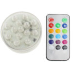 14 LED de luz multicolor con control remoto (plateado) - Imagen 3