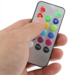 14 LED de luz multicolor con control remoto (plateado) - Imagen 4