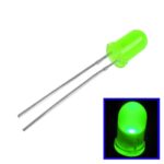 Lámpara LED redonda de luz verde de 1000 piezas de 3 mm