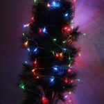 Luz de decoración de cadena de 10 m, Para fiesta de Navidad, 80 LED, luz RGB, funciona con pilas