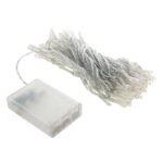 Luz de decoración de cadena de 10 m, Para fiesta de Navidad, 80 LED, luz RGB, funciona con pilas - Imagen 2