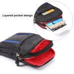 Paquetes de cintura de almacenamiento de material de perla de poliéster de dos colores de celosía doble multifuncional universal/bolsa de cintura/bolsa de senderismo/bolsa de camping para teléfonos móviles de 6,3 pulgadas - Imagen 5
