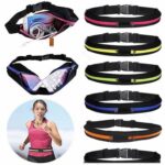 Riñonera deportiva impermeable con dos bolsillos y cremallera, Green, Sports+Orange, Blue, Sports+Black, Magenta - Imagen 4