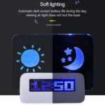 Termómetro de reloj despertador digital LCD multifunción + HUB USB de 4 puertos + Tablero de mensajes con retroiluminación LCD azul o verde (blanco) - Imagen 5
