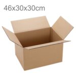 Embalaje de envío Cajas de papel Kraft en movimiento, Tamaño: 46x30x30cm