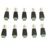 10 PCS GREEN POWER A BNC Conector adaptador hembra coaxial para cámaras CCTV - Imagen 4