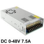 Fuente de alimentación conmutada regulada (100~240V), DC0-48V 7.5A - Imagen 2