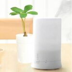 Mini difusor de aroma USB / humidificador de aroma con luces LED blancas cálidas (blanco)