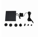 Bomba sin escobillas del panel solar de 1.2W (negro)