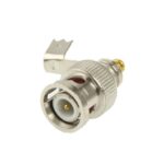 Adaptador de conector de enchufe masculino BNC a cable coaxial