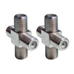100 PCS 1 F Hembra a 3 F Hembra Jack 4 Way F Splitter TV Coax Adaptador Conector - Imagen 3
