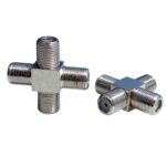 100 PCS 1 F Hembra a 3 F Hembra Jack 4 Way F Splitter TV Coax Adaptador Conector - Imagen 4