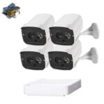 N4B7-Mini/L 4 Ch 720P 1.0 Mega Pixel Cámara IP NVR Kit, compatible con visión nocturna/detección de movimiento, distancia IR: 20 m
