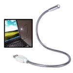 Luz LED flexible USB, longitud: 27 cm (plateado)