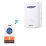 Timbre inalámbrico con control remoto de música en casa VOYE V006A con 38 sonidos de polifonía (blanco)