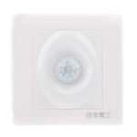 Interruptor de sensor de movimiento humano de pared con sistema de tres cables R125 (AC110V / 220V) (blanco)