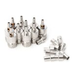 10 juegos de adaptador Coaxial de conector RF prensado con conector hembra UHF para 5mm160;RG58160;RG142 /160;3D-FB160;Cable - Imagen 3