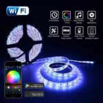 5M 5050 RGB LED LED luz WiFi Smart Home Power Power Set (no impermeable) - Imagen 2