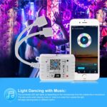 Controlador inteligente Wifi LED RGB con salida de tira de LED de 2 vías con control remoto IR de 24 teclas, 5-24 V - Imagen 4