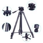 Yunteng VCT-590 Soporte de trípode de aluminio con cabeza de arrastre de fluido - Imagen 4