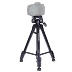 Yunteng VCT-668 Soporte de trípode de aleación de aluminio para cabeza de amortiguación tridimensional