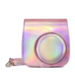 Aurora Oil Paint Full Body Camera PU Funda de cuero con correa para FUJIFILM instax mini 9 / mini 8+ / mini 8 - Imagen 2