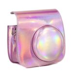Aurora Oil Paint Full Body Camera PU Funda de cuero con correa para FUJIFILM instax mini 9 / mini 8+ / mini 8 - Imagen 3