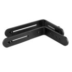 NST-6494 aleación de aluminio 1/4 pulgadas adaptador de zapata cámara doble forma de L soporte de Flash de cámara