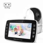 SM43A Cámara de monitor de bebé con zoom inteligente de visión nocturna con pantalla a color de 4,3 pulgadas, SM43A