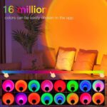 RLD-021 Rainbow Sunset Proyector LED USB Bluetooth Wifi RGB Night Light - Imagen 2