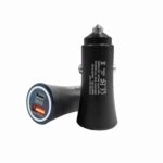 P20 38W PD3.0 20W + QC3.0 USB Cargador de coche con martillo de seguridad, P20 (Black) - Imagen 2