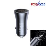 P20 38W PD3.0 20W + QC3.0 USB Cargador de coche con martillo de seguridad, P20 - Imagen 3