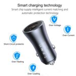 P20 38W PD3.0 20W + QC3.0 USB Cargador de coche con martillo de seguridad, P20 (Black) - Imagen 7