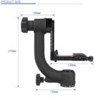 C022 Rótula de bola de trípode de cardán horizontal de 360 ​​grados - Imagen 4