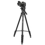 Yunteng VCT-3000 trípode profesional de aluminio para cámara con cabezal panorámico