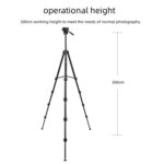 Yunteng VCT-3000 trípode profesional de aluminio para cámara con cabezal panorámico - Imagen 2